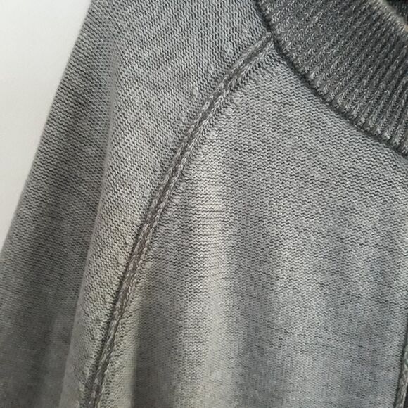 Synrgy Cardigan Sweatshirt Sweater Men’s 2XLT Full Zip Grey Heavy Knit - Picture 5 of 12